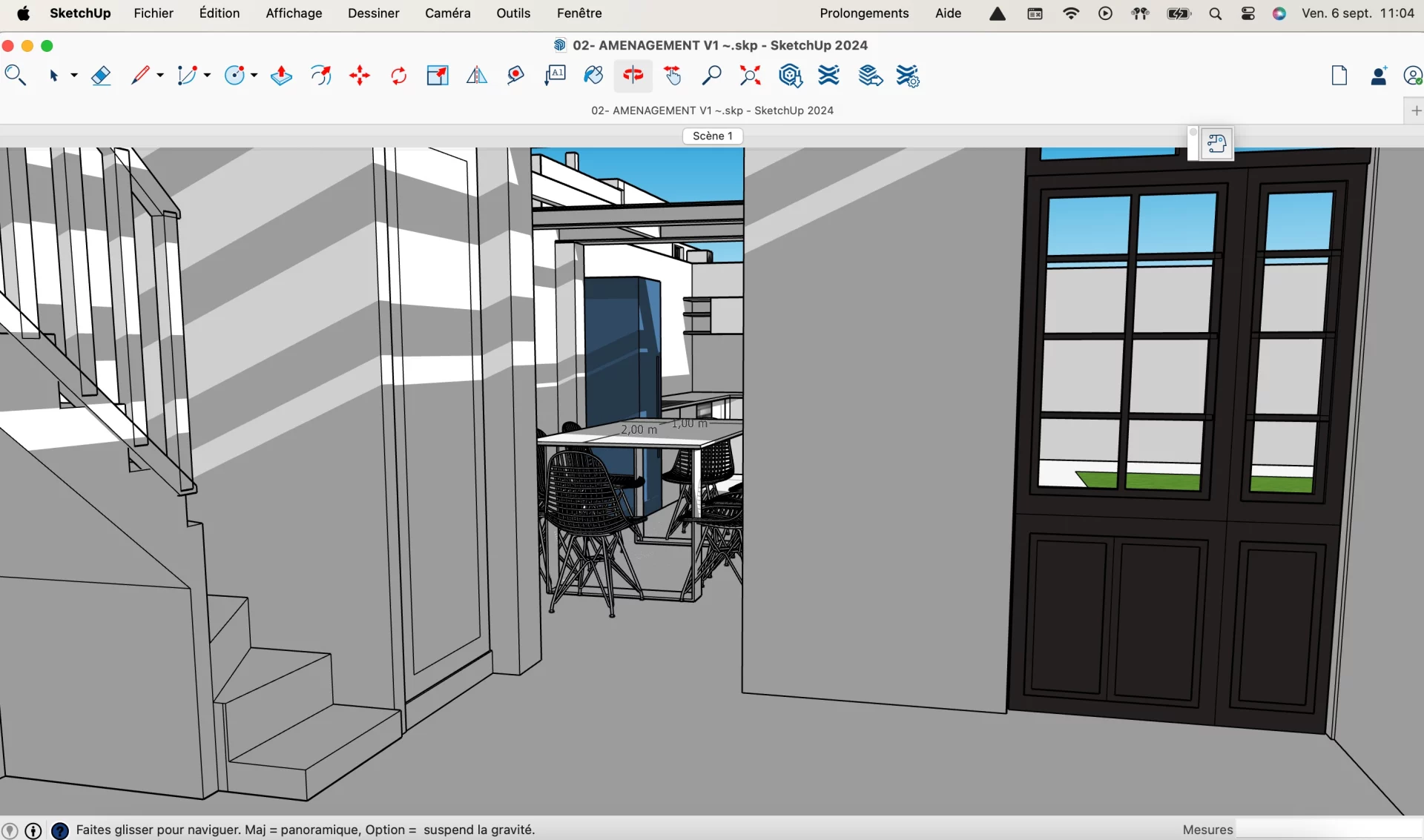 Projection 3D préparatoire d’une rénovation de maison